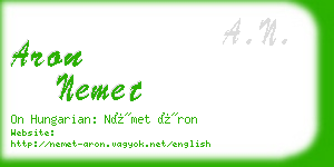 aron nemet business card